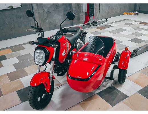 Sidecar Kit for Honda Grom Touring Red Edition